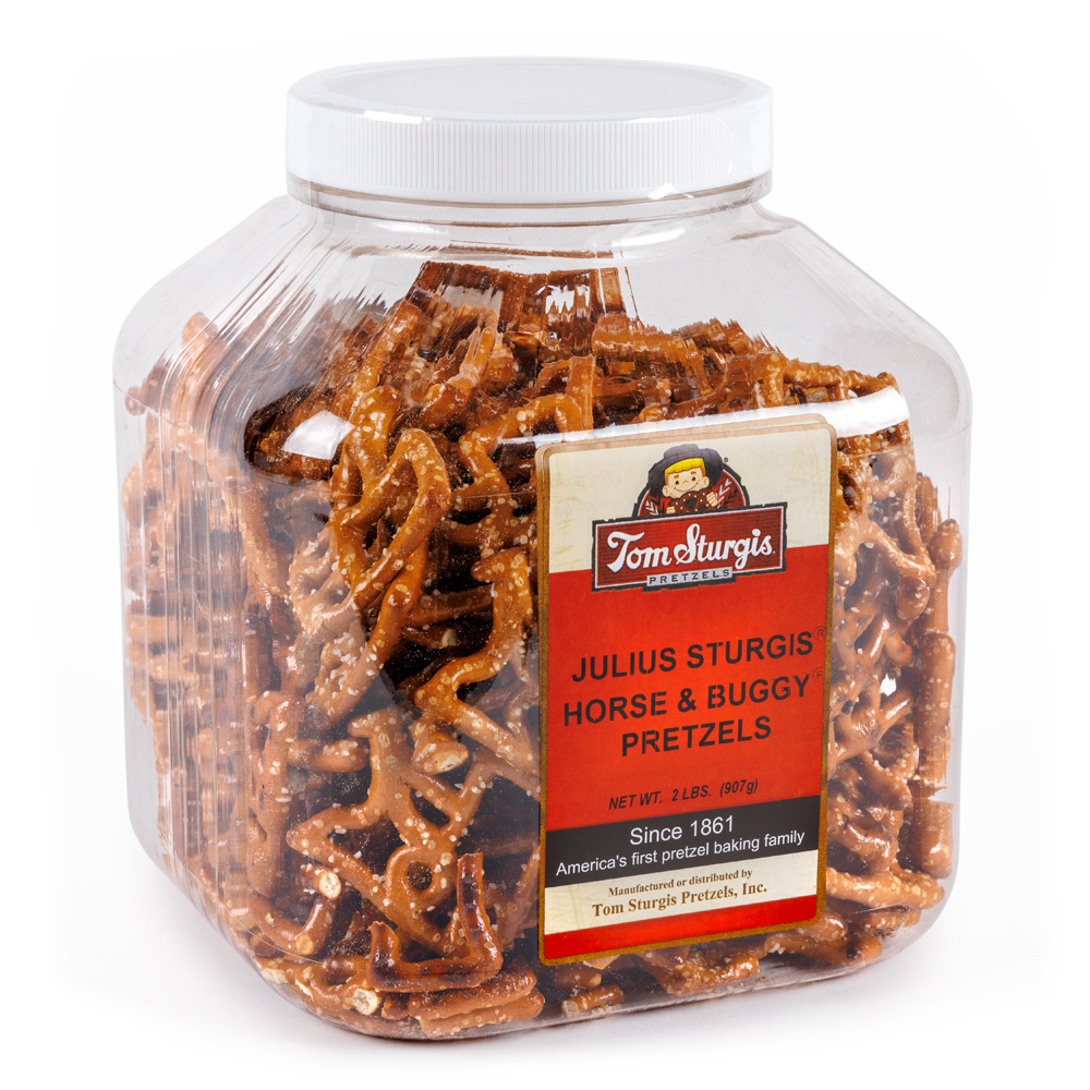 Horse & Buggy Pretzels - Large Storage Jar