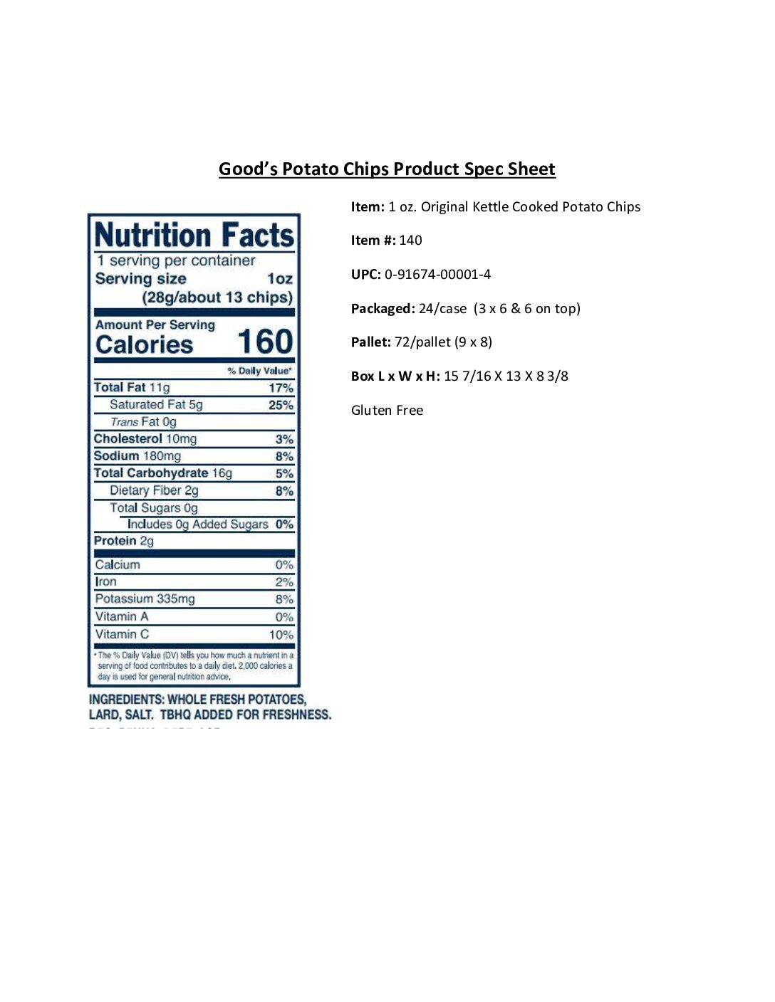Good's Potato Chips - 24 - 1 oz. Snack Bags - Image 3