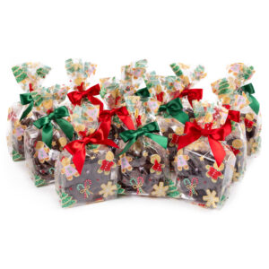 Milk & Dark Chocolate Covered Pretzels in Seasonal Cello Bags - 12 bags