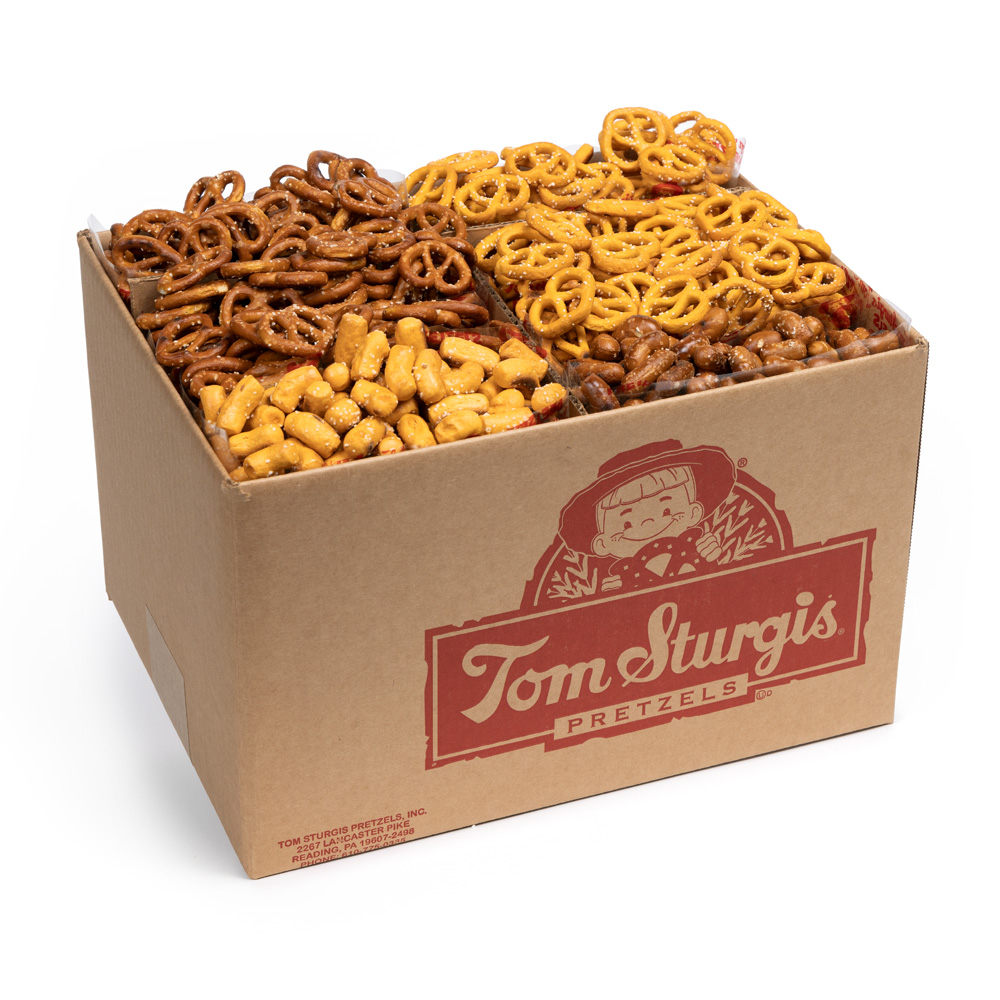 Bite Size Assorted Pretzels - Large Carton